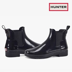 Hunter Refined Chelsea Gloss Wellie Boots
